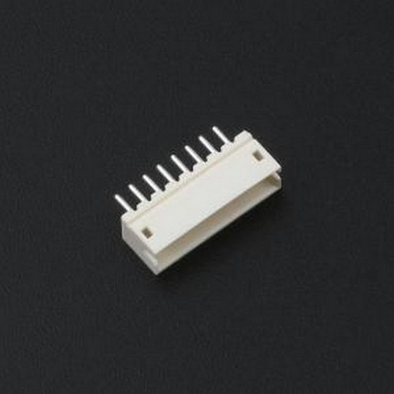 XY-ZH1.5-8A11 线对板针座 1x8P 间距:1.5mm 直插 插件,P=1.5mm