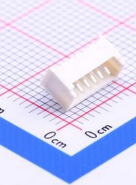 W-1251R06P-0200 线对板针座 间距:1.25mm 1x6P 弯插,P=1.25mm