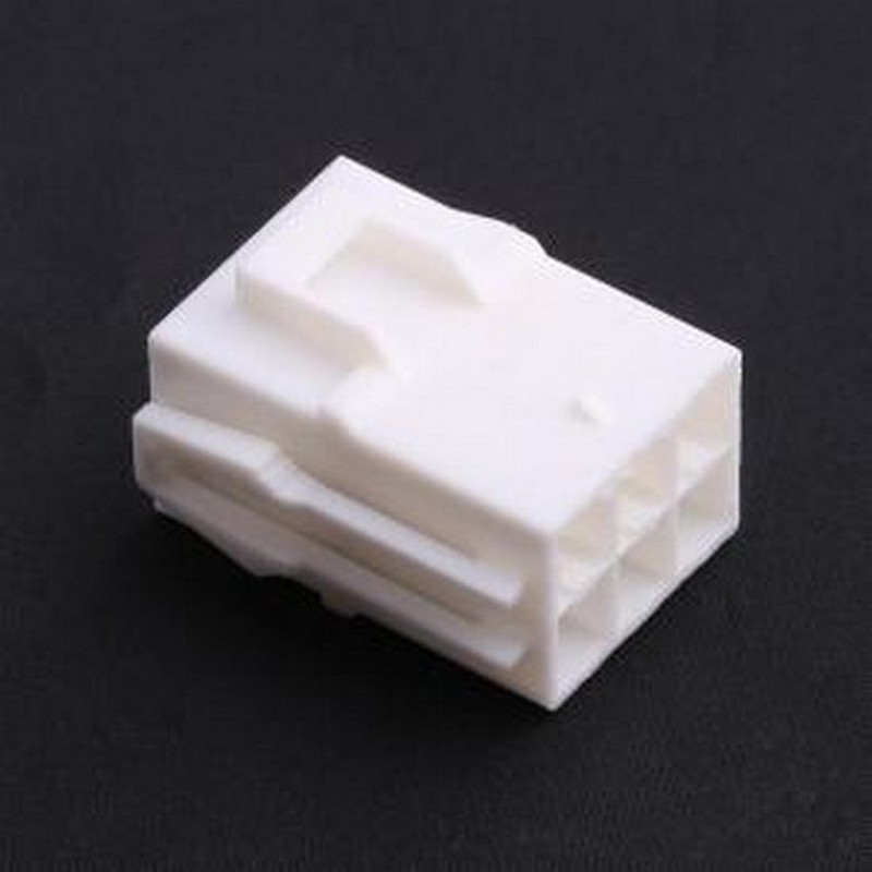 HX62008-6R 胶壳(线对板/线对线) 6.2mm 2x3P 白色 P=6.2mm