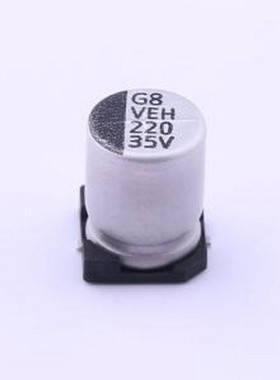 VEH221M1VTR-0810 贴片型铝电解电容 220uF ±20% 35V SMD,D8xL10