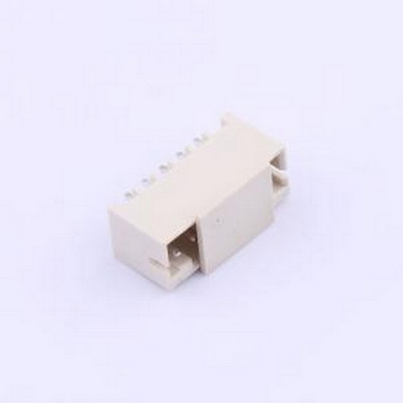 X2016WV-06R-LPSN 线对板针座 1x6P 间距:1.5mm 直插 插件,P=2mm
