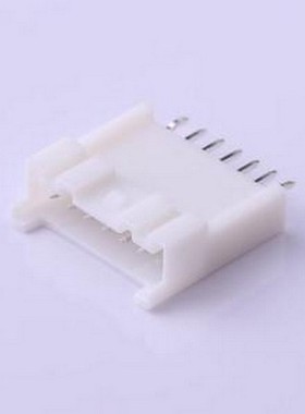 HX20018-7BH 线对板针座 1x7P 间距:2mm 直插 白色 插件,P=2mm