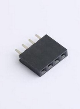 DS1023-1x4SF11 排母 1x4P 间距:2.54mm 直插 黑色 插件,P=2.54mm