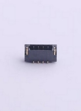 A0800WR-S-04PNLBG1GS1R 线对板针座 黑色 SMD,P=0.8mm,卧贴