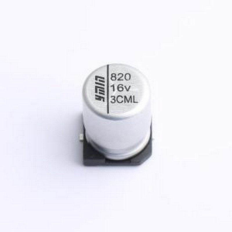 V3MCD1001C821MVTM 贴片型铝电解电容 16V 820uF ±20% SMD,D8xL1