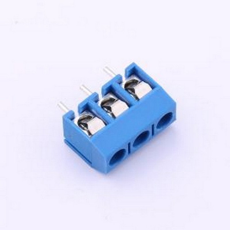 MX301-5.0-03P-BU01-Cu-Y-A 螺钉式接线端子 1x3P 5mm 直插 排数: