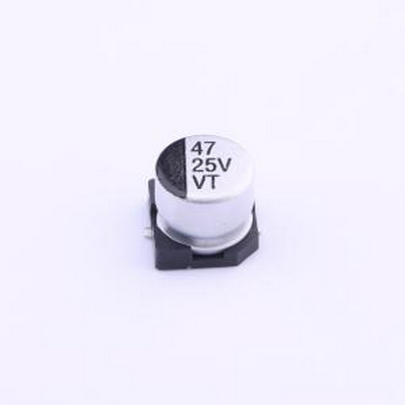 VT1E470M-CRE54 贴片型铝电解电容 47uF ±20% 25V SMD,D6.3xL5.4