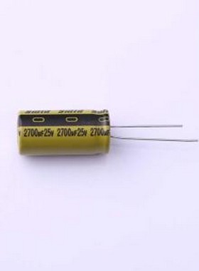 LKML2501E272MF 直插铝电解电容 2700uF ±20% 25V 插件,D12.5xL2