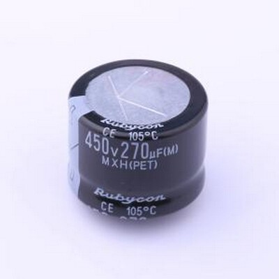 450MXH270MEFASN35X25 牛角型电解电容 270uF ±20% 450V 插件,D3