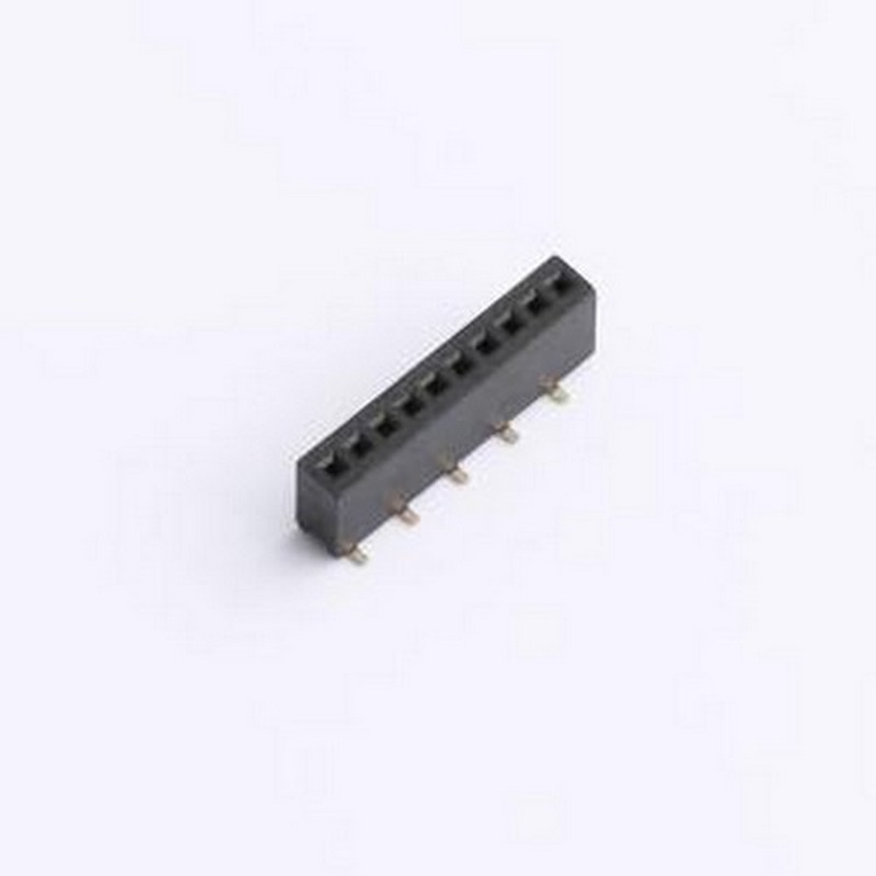 PM1.27-UL2D-10A 排母 1.27FH H4.3 1x10Pin SMT W2.1U型 PC3.5 P