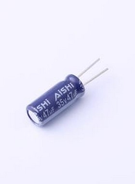 ERM1VM470D12C75T 直插铝电解电容 47uF ±20% 35V 插件,D5xL12mm