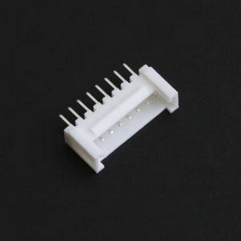 ZX-HY2.0-8PZZ 线对板针座 1x8P 间距:2mm 直插 系列:HY 插件,P=2