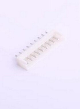 HX25005-9A 线对板针座 1x9P 间距:2.5mm 直插 白色 插件,P=2.5mm