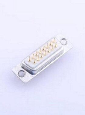 GDP15F-180 D-Sub/VGA连接器 插针式DP15两排母头车白胶光孔电镀1