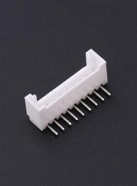 HDGC2008WR-09P 线对板针座 1x9P 间距:2mm 弯插 弯插,P=2mm