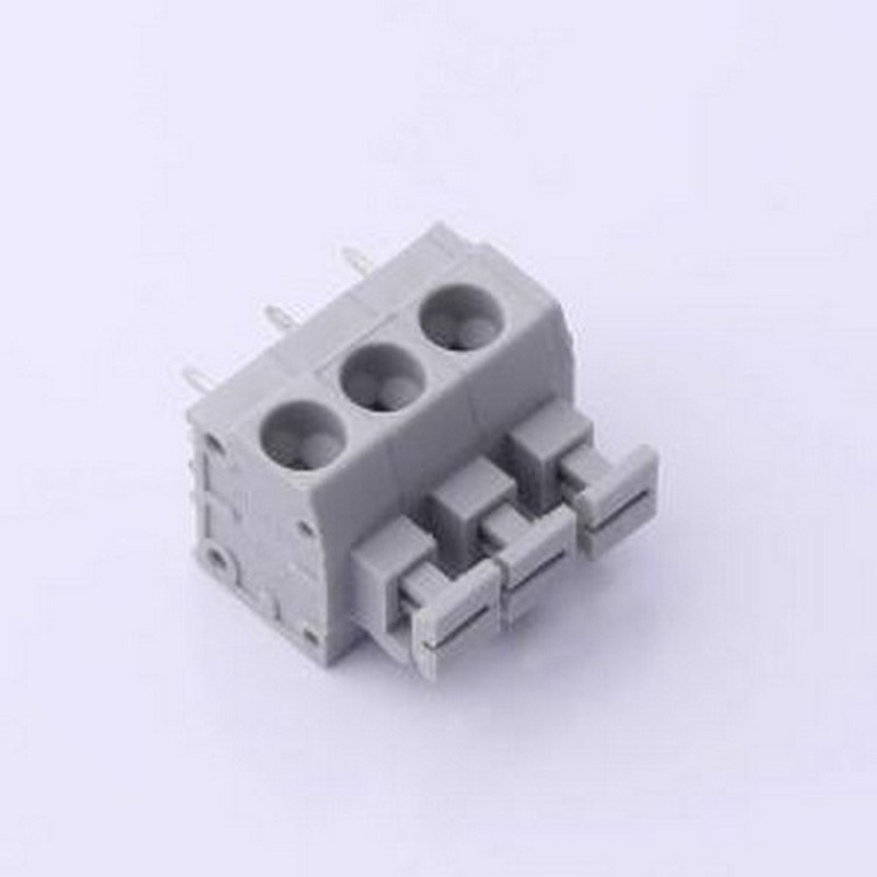 DB260-5.0-3P-GY 弹簧式接线端子 5mm 每排P数:3 排数:1 插件,P=5