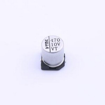 HY1A471MC063077MEO 贴片型铝电解电容 470uF ±20% 10V SMD,D6.3