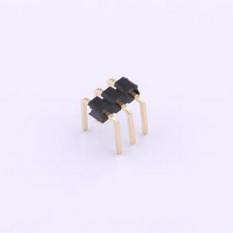 X4611WR-03IU-C40D50-E12F12 排针 1x3P 间距:2mm 方针 弯插,P=2m