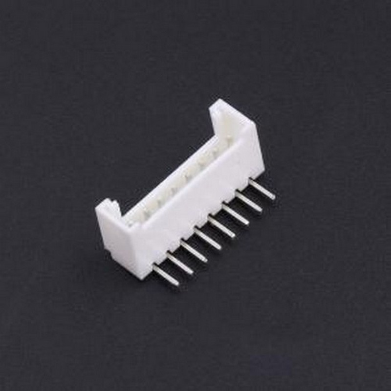 ZX-HY2.0-8PWZ 线对板针座 1x8P 间距:2mm 弯插 系列:HY 弯插,P=2