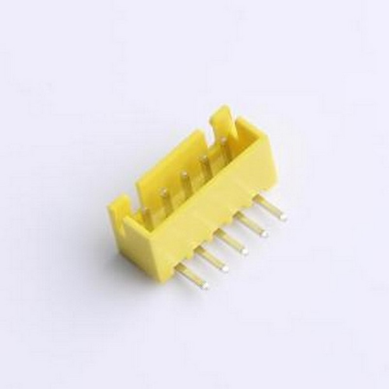 XY-XH2.54-5A21-YT 线对板针座 XH 2.54mm 1x5P 弯插 黄色 弯插,P