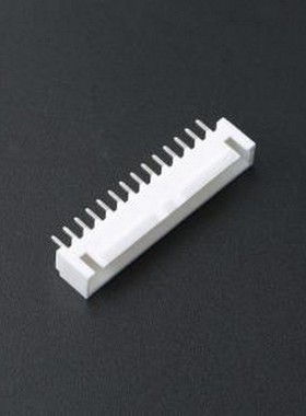 KH-A2504-14A 线对板针座 间距:2.54mm 1x14P 白色 插件,P=2.5mm