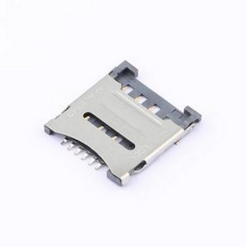 SIM201-FWB6AH1.5 SIM卡连接器 翻盖式 MicroSIM卡 卡座 SMD