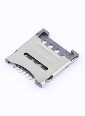 SIM201-FWB6AH1.5 SIM卡连接器 翻盖式 MicroSIM卡 卡座 SMD