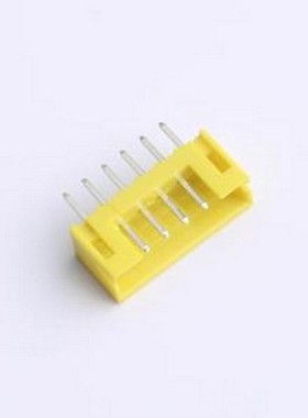 XY-PH2.0-6A11-YT 线对板针座 PH 2.0mm 1x6P 直插 黄色 插件,P=2