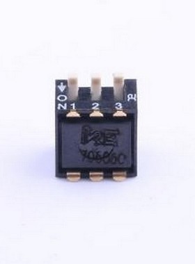 DSPV03LSGET 拨码开关 2.54mm 琴键式3位贴片 SMD-6P,9x9mm