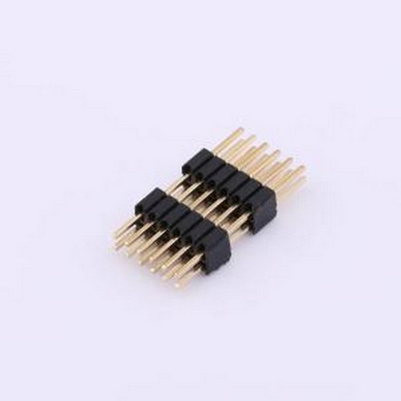 X1322WV-2x06H-C40D30-E80 排针 2x6P 间距:1.27mm 方针 插件,P=1
