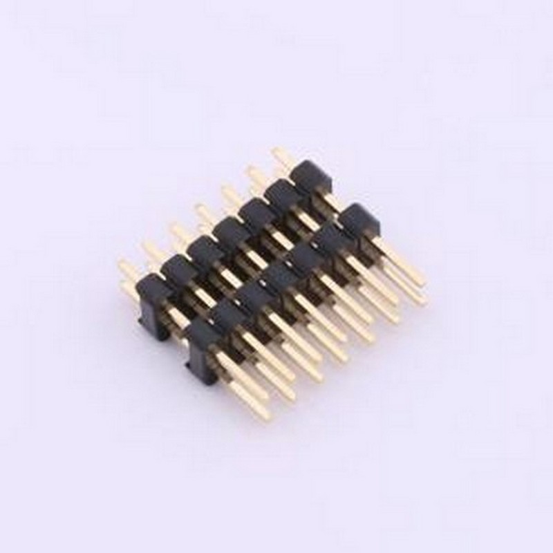X6522WV-2x07H-C60D30-E80 排针 2x7P 间距:2.54mm 方针 插件,P=2