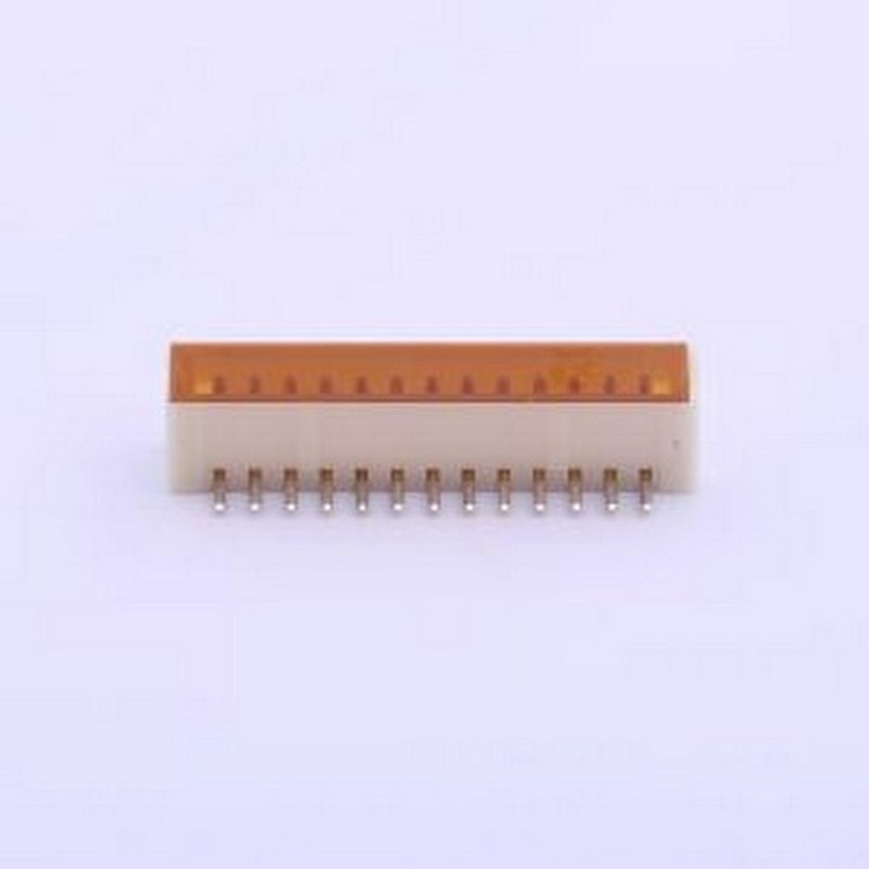 B13B-ZR-SM4-TFT(LF)(SN) 线对板针座 1x13P 间距:1.5mm 立贴 系