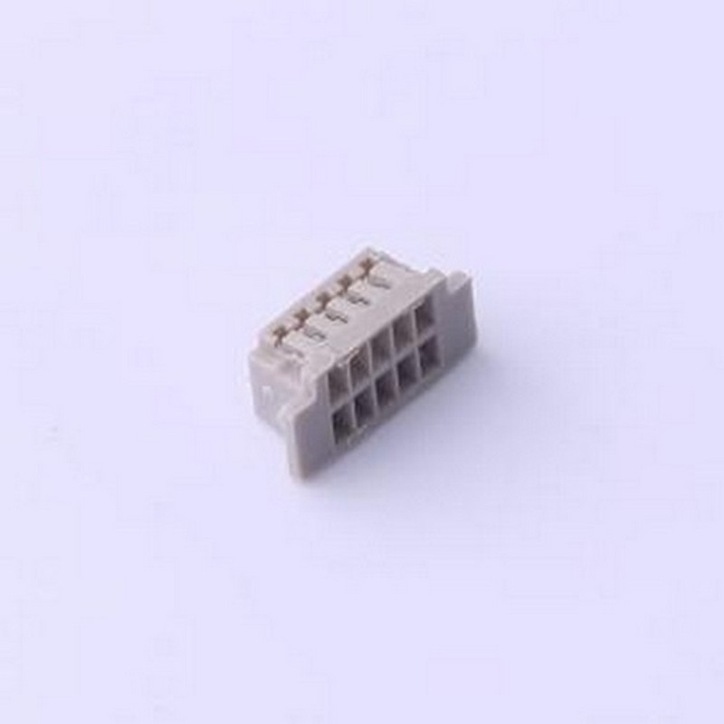 FHG12505-D10M2C1B 胶壳(线对板/线对线) 2x5P 1.25mm 棕色 P=1.2