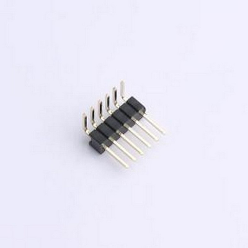 5AIW3-7440-106-W0 排针 1.27PH间距排针弯针1*6P H2.0 90°PA4.0