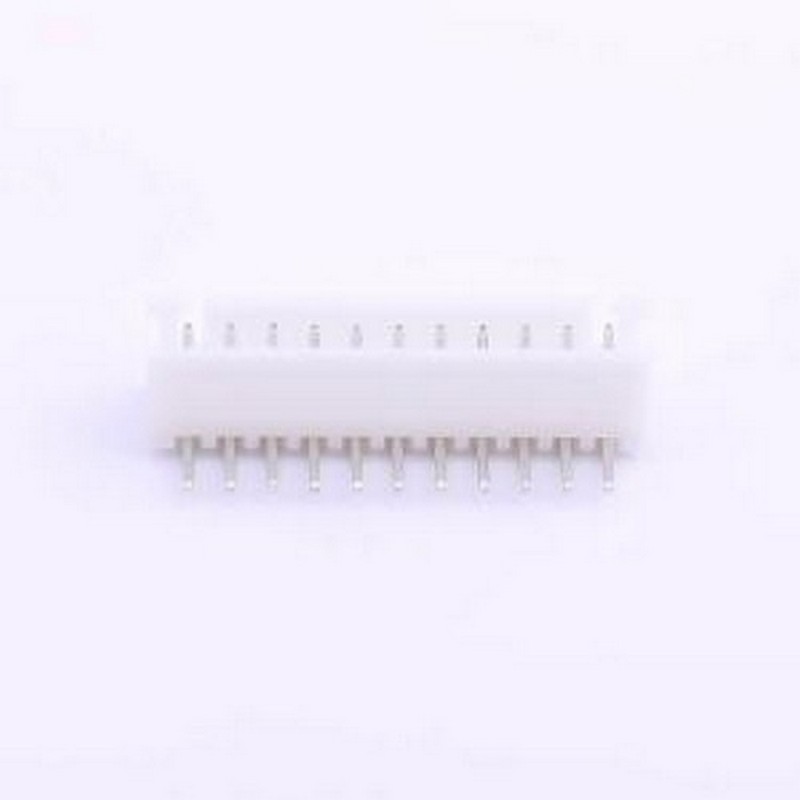 HX25003-11WAP 线对板针座 1x11P 间距:2.5mm 弯插 系列:XH 弯插,