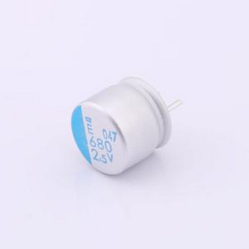 APSE2R5EC3681MH06S 固态电容 680uF ±20% 2.5V 插件,D6.3xL8mm