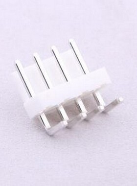 A3961WR-04P 线对板针座 间距:3.96mm 1x4P 白色 弯插,P=3.96mm