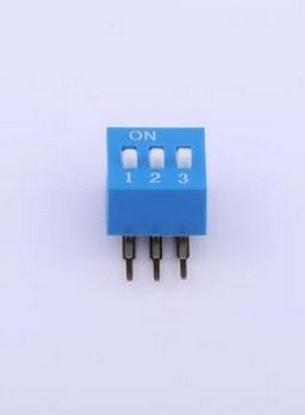 TM-03R 拨码开关 拨码开关蓝色03P-90度 间距2.54mm 立式侧插侧拨