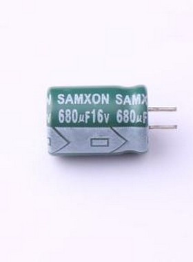 EGF687M1CF12CB 直插铝电解电容 680uF ±20% 16V 插件,D8xL12mm