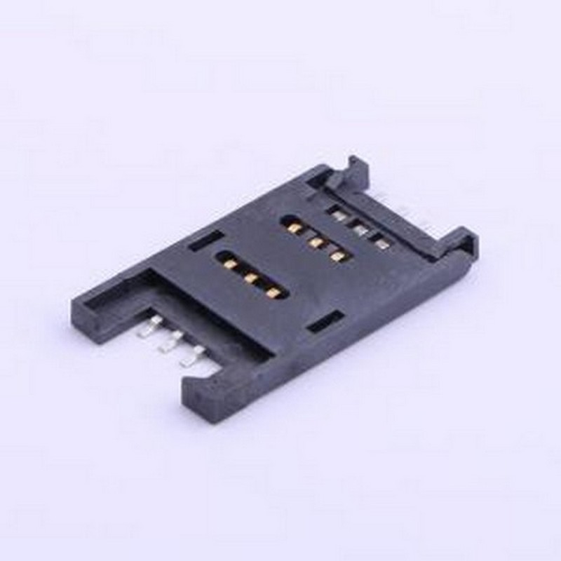 HYC112-SIM06-250 SIM卡连接器 翻盖式 MiniSIM卡 卡座 SMD