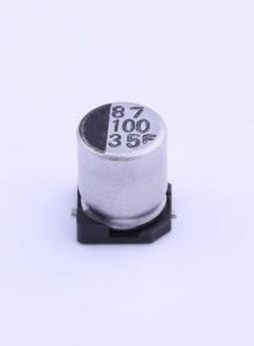 35CE100FS 贴片型铝电解电容 100uF ±20% 35V SMD,D6.3xL7.7mm