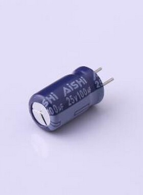 ERS1EM101E11C35T 直插铝电解电容 100uF ±20% 25V 插件,D6.3xL1