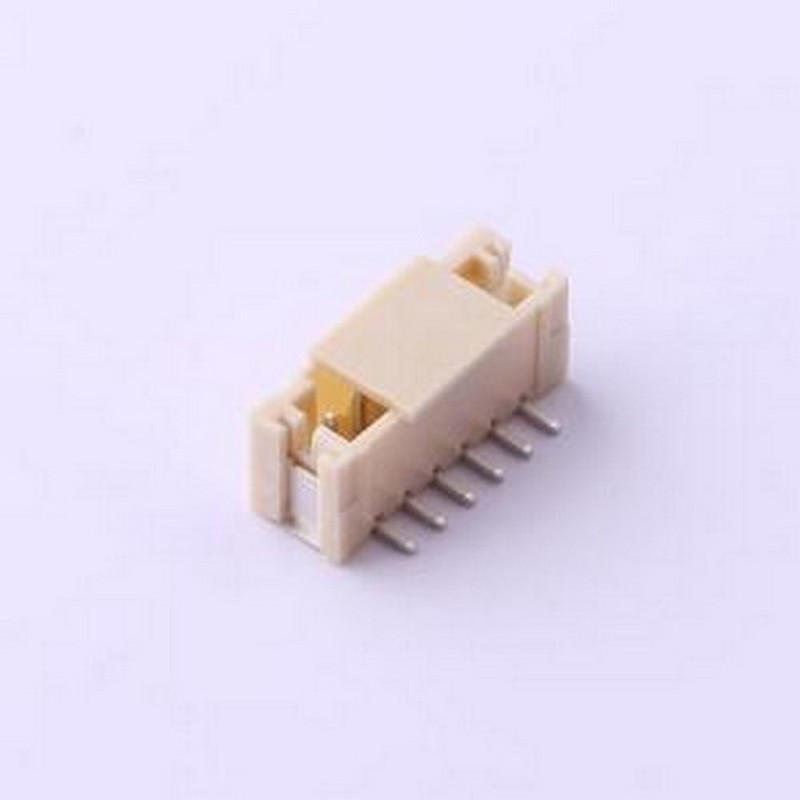 X2016WVS-06-9TSW 线对板针座 1x6P 间距:2mm 立贴 系列:PH SMD,P
