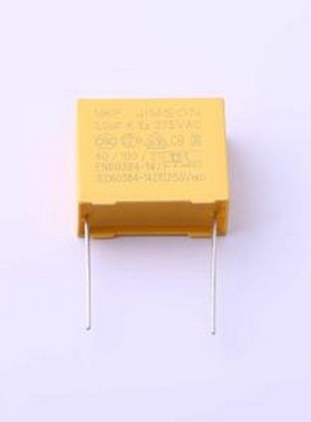 MKP105K275A05 安规电容 1uF ±10% 275V 等级:X2 插件,P=22.5mm