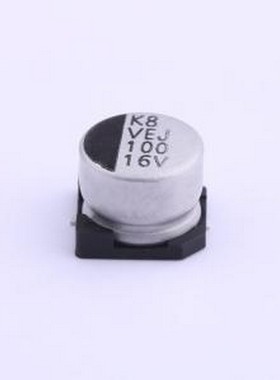VEJ101M1CTR-0806 贴片型铝电解电容 100uF ±20% 16V SMD,D8xL6.