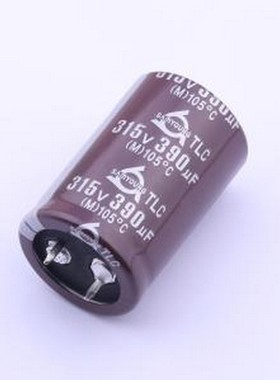 TLC315V390M25.4*40 牛角型电解电容 390uF ±20% 315V 插件,D25.