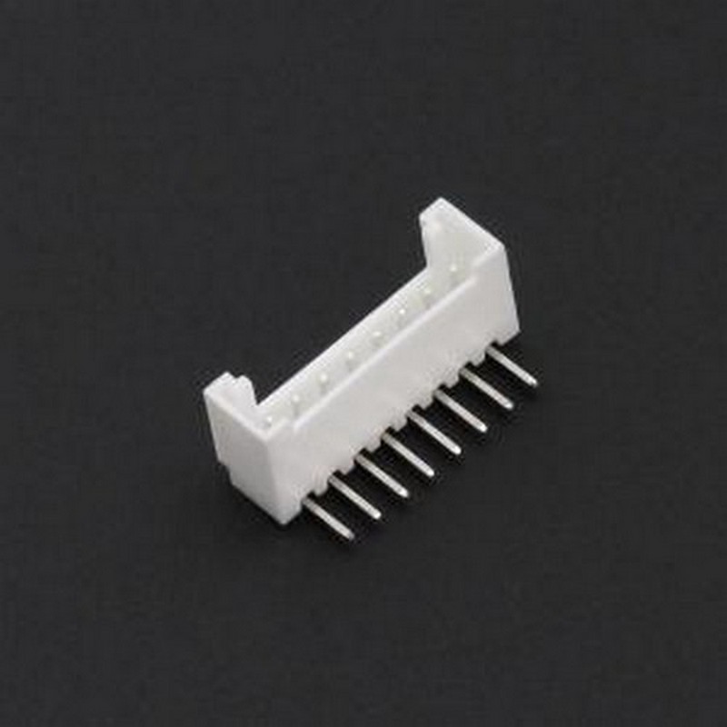 WF-1B200B8P 线对板针座 间距2.0mm 弯插 带扣 1x8P 弯插,P=2mm