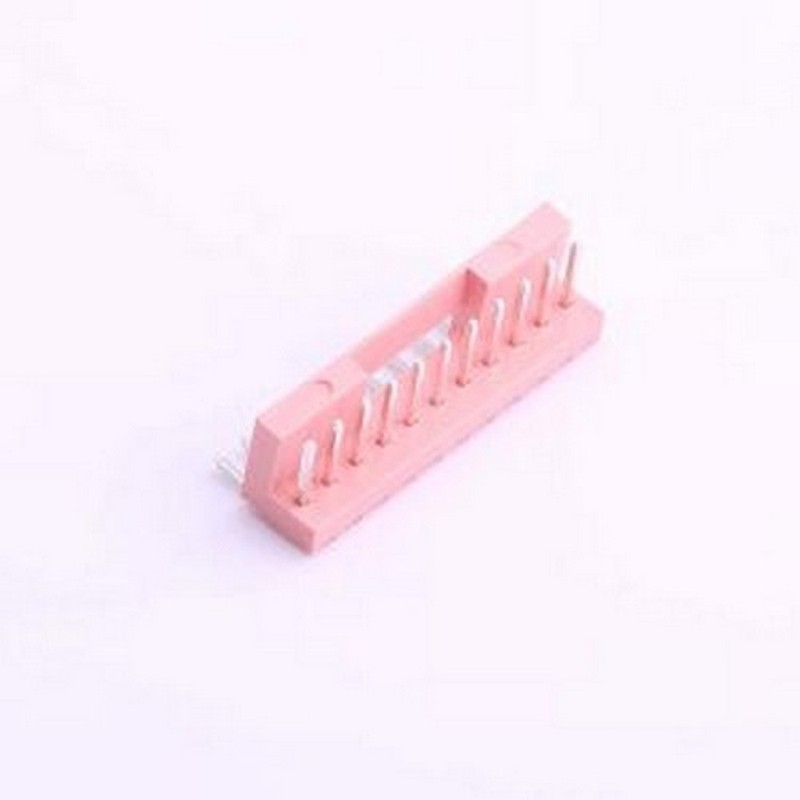 HX25013-11WAP 线对板针座 2.5mm 11P 卧式平弯插件 镀锡 粉色 弯