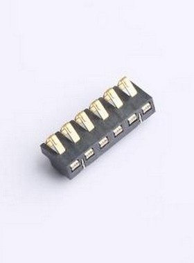 11F426000 刀片/弹片接触电池连接器 2.5mm间距电池连接器卧贴带