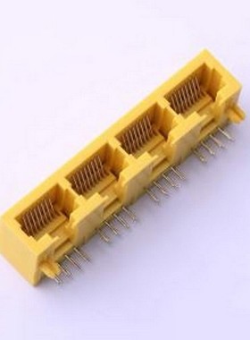 HC-RJ45-5622-4-6-Y 以太网连接器(RJ45 RJ11) 弯插 不带LED 插件